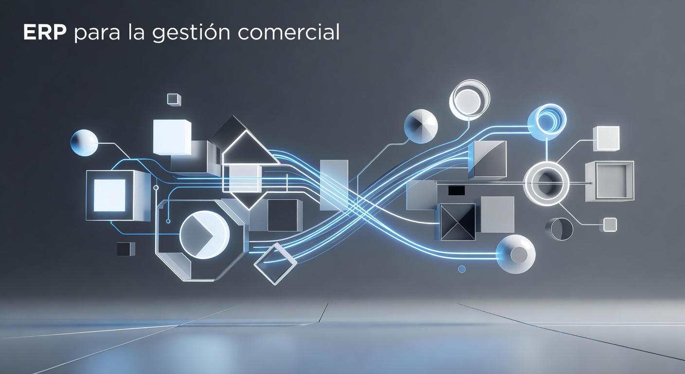 ERP para la gestión comercial: Concepto visual