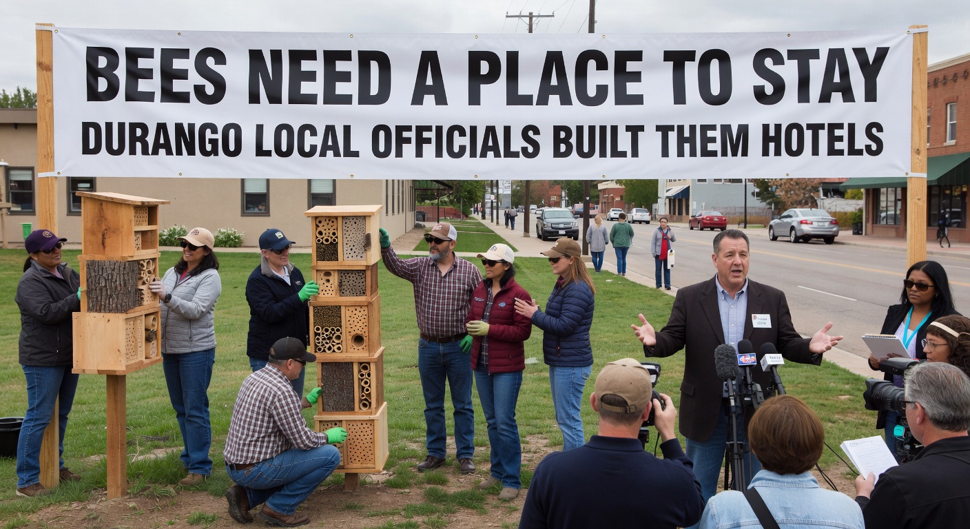 Bees need a place to stay, so Durango local officials built them hotels