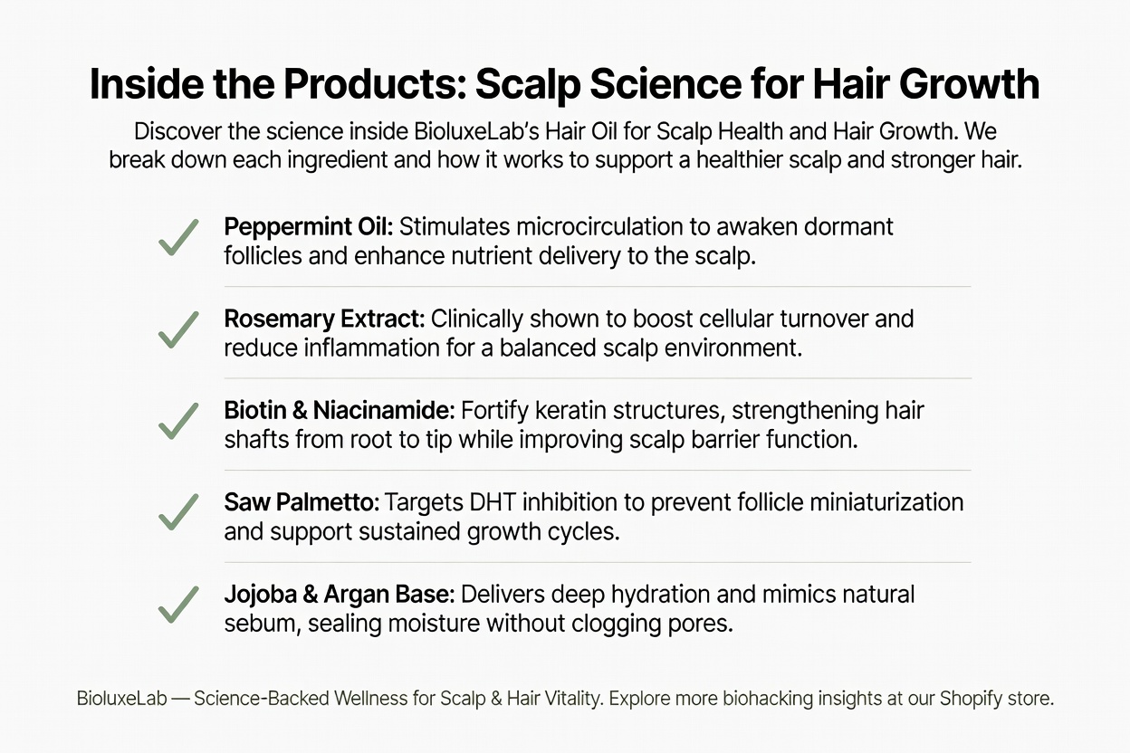 Inside the Products: Scalp Science for Hair Growth