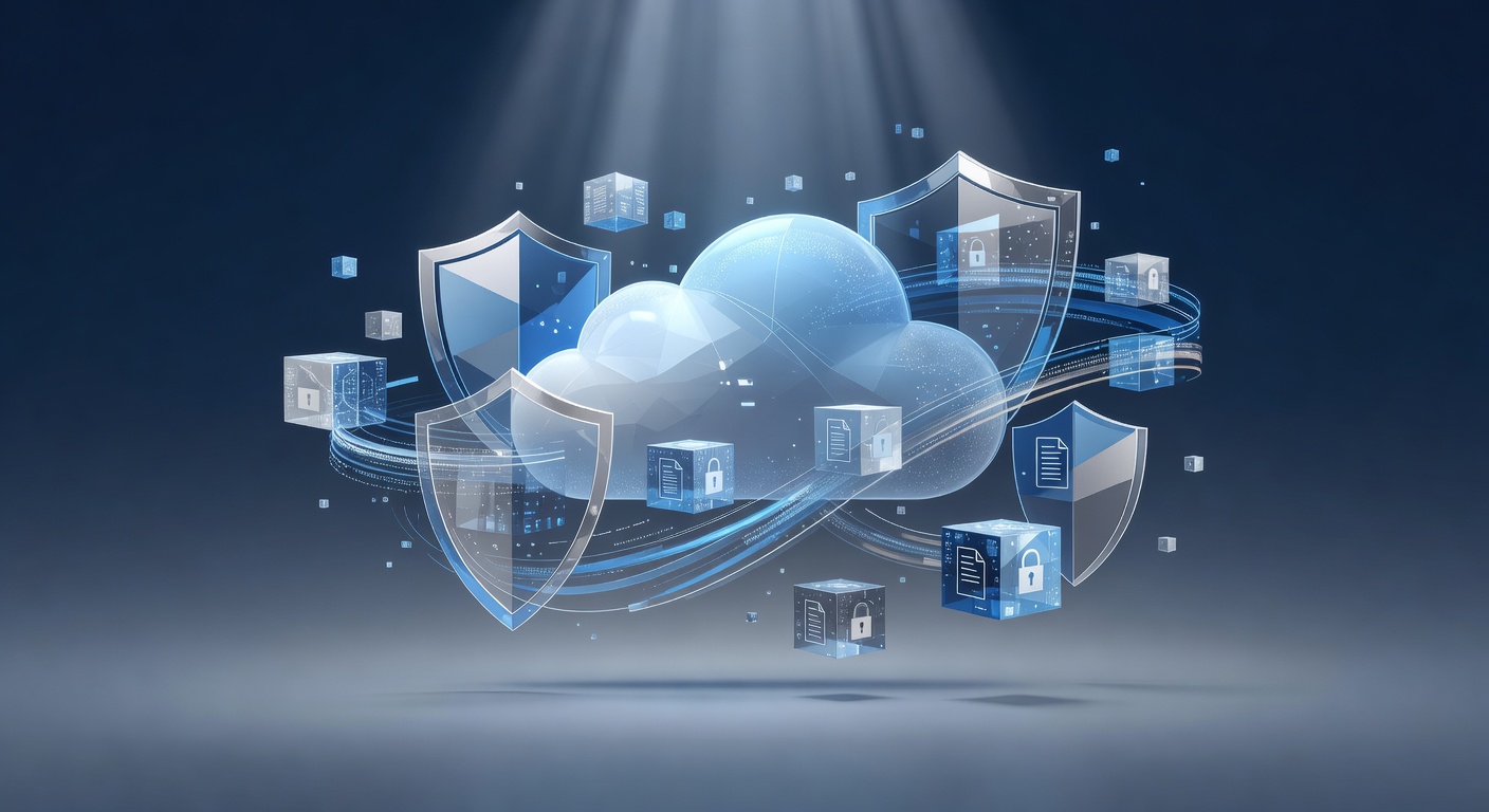 Seguridad empresarial en la nube: cómo Office 365 protege la información de tu negocio: Concepto visual