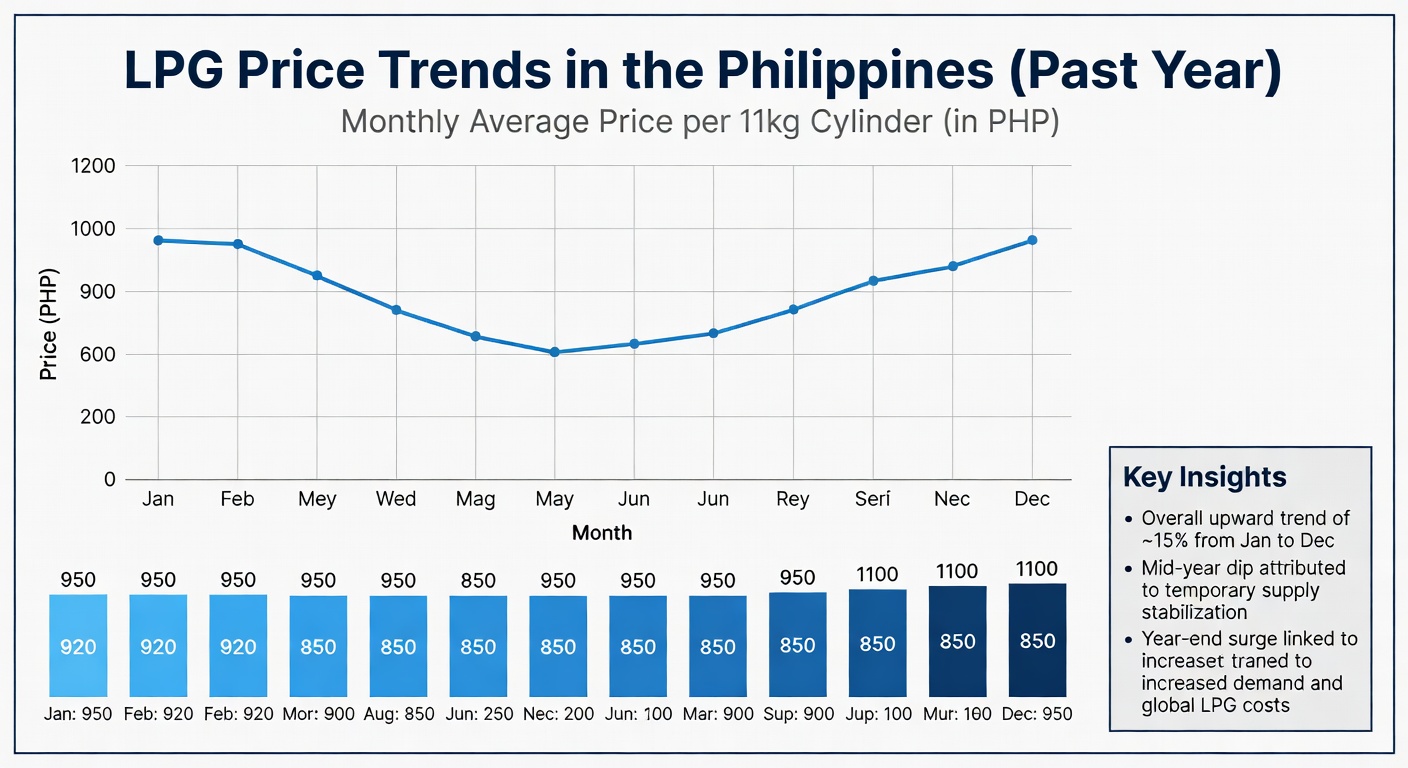 LPG price trends infographic