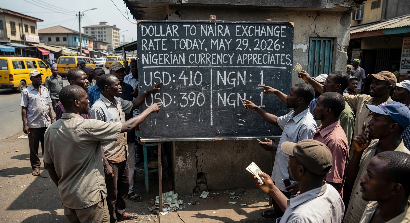 Dollar to Naira exchange rate today, May 29, 2026: Nigerian currency appreciates after Eid-ul-Adha holidays