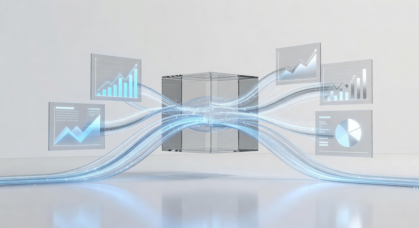 Como obtener métricas empresariales con un ERP: Concepto visual