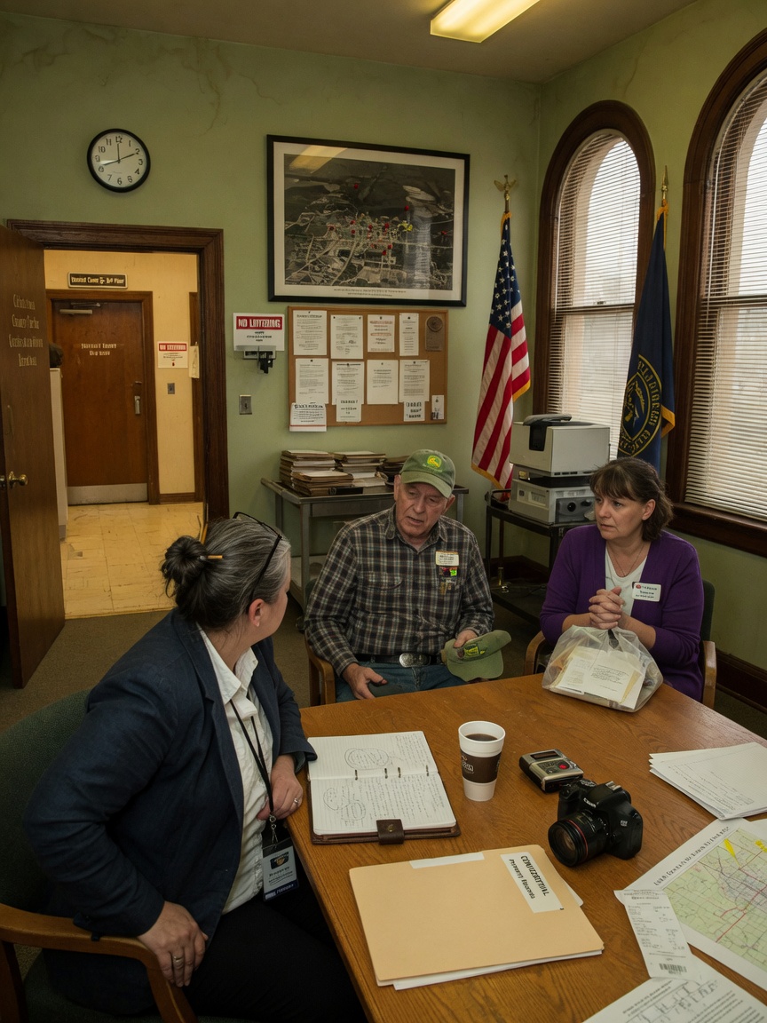 Matthew Bovee building source relationships in small town Nebraska courthouses